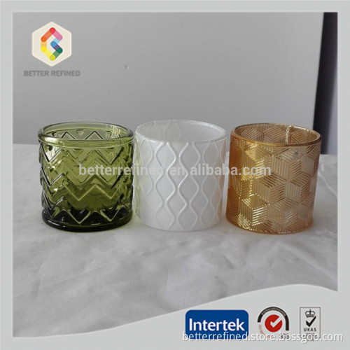 Multi-colored Color candle jar